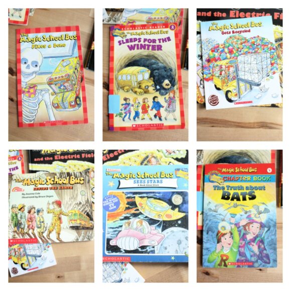 Set of 7 Magic School Bus Children's Books (5- Vintage) - Picture 2 of 2